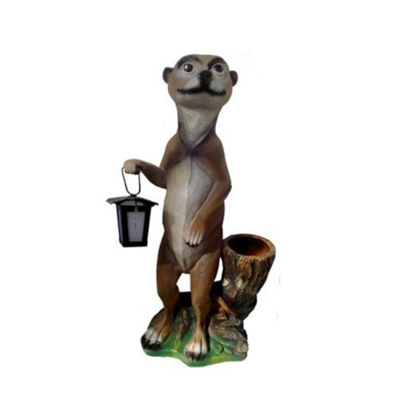 Erdmännchen Figur Statue Garten Dekoration Skulptur Deko Skulpturen 1
