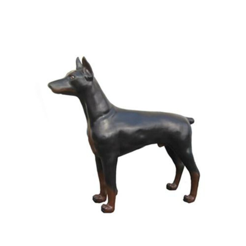 Dobermann hund attrappe Einbruchschutz Kampfhund Hund Dekoration