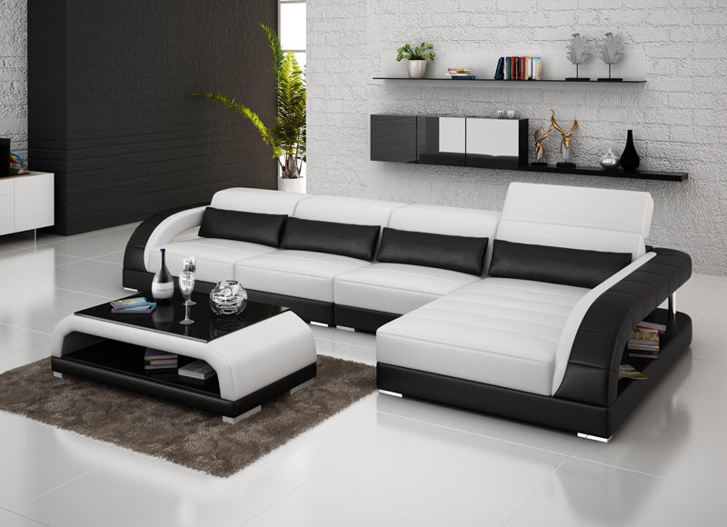 Ledersofa Couch Sofa Wohnlandschaft Eck Modern Ecksofa Design Garnitur