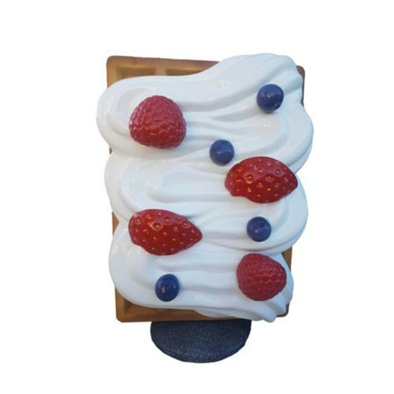 Figur Waffel Aufsteller Gastronomie Skulptur Figuren Statuen Dekoration