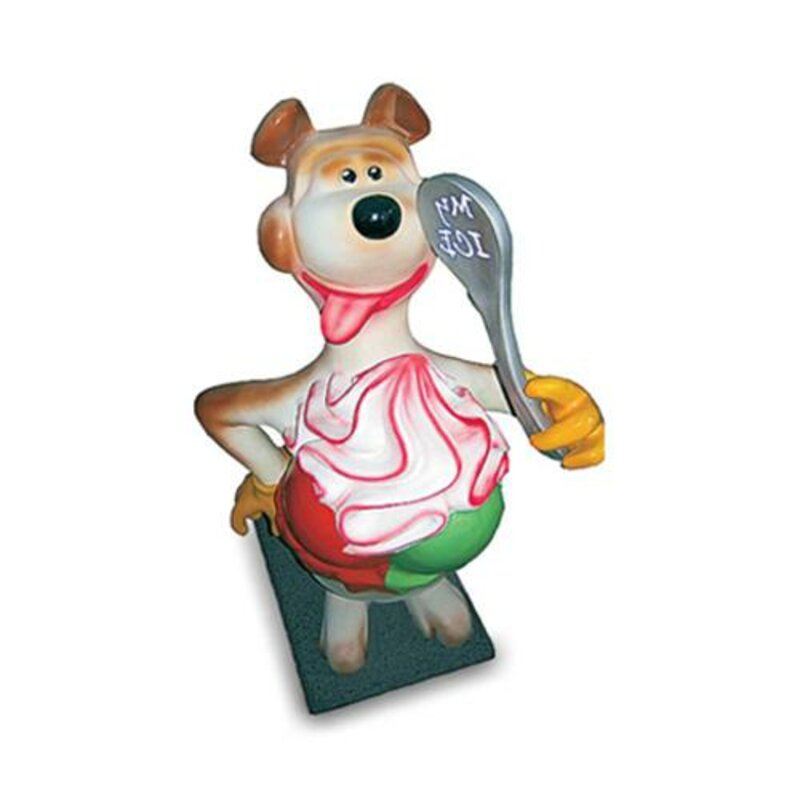 Skulptur Bär mit Eis Werbung Eisdiele Figuren Statuen Aufsteller 180 cm