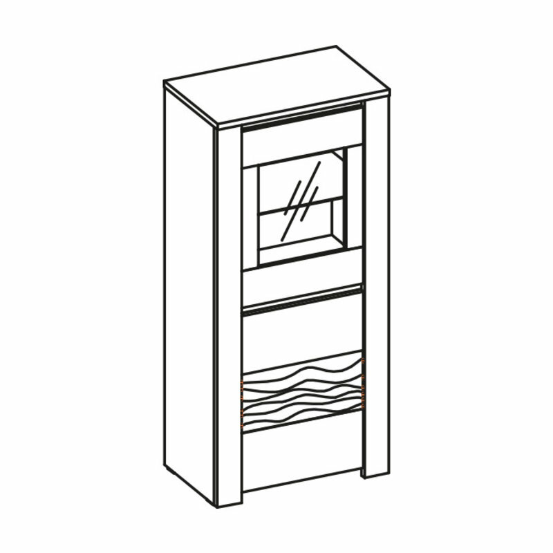 Klassische Kommode Designer Kommoden Kommodenschrank Glas Holz Schrank