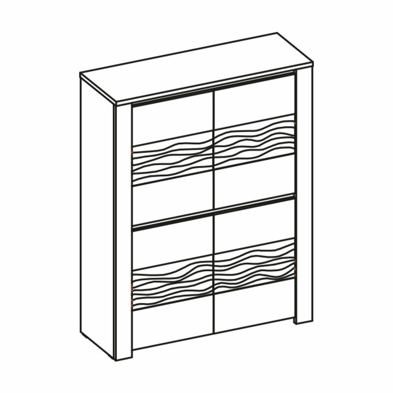 Sideboard Holzvitrine Kommode Vitrine Kommoden Vitrinen Kommodenschrank Schrank