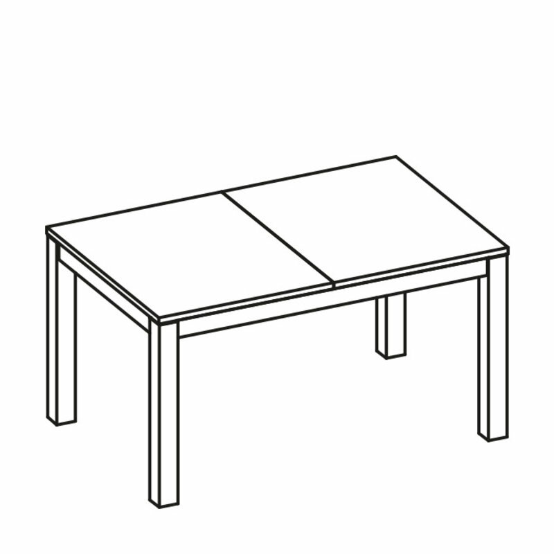 Großer Tisch Esstisch Holztisch Konferenztisch Ausziehbar 200cm Iva I-S1