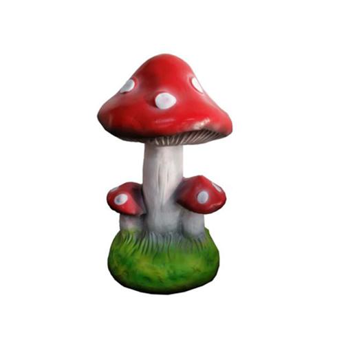 Skulptur Pilz Haus Statue Garten Figuren 32cm Statuen Skulpturen Figur