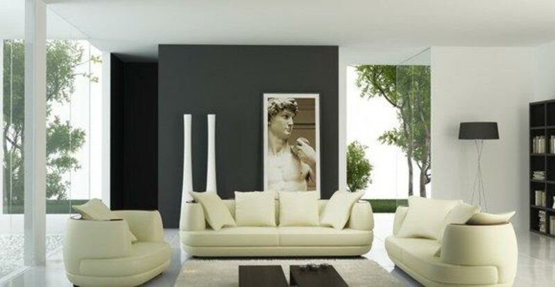 Sofagarnitur Couch Polster Leder Sofa Wohnzimmer 3+2+1 Klassische Couchen Royal