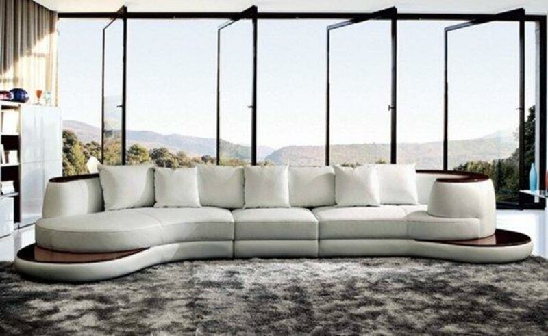 Ecksofa Wohnlandschaft Designer Sofa Couch Polster Garnitur Sofas Set
