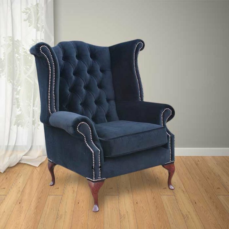 Echter Chesterfield Ohrensessel Sessel Couch Klassisch Sofa Polster Sitz Lounge