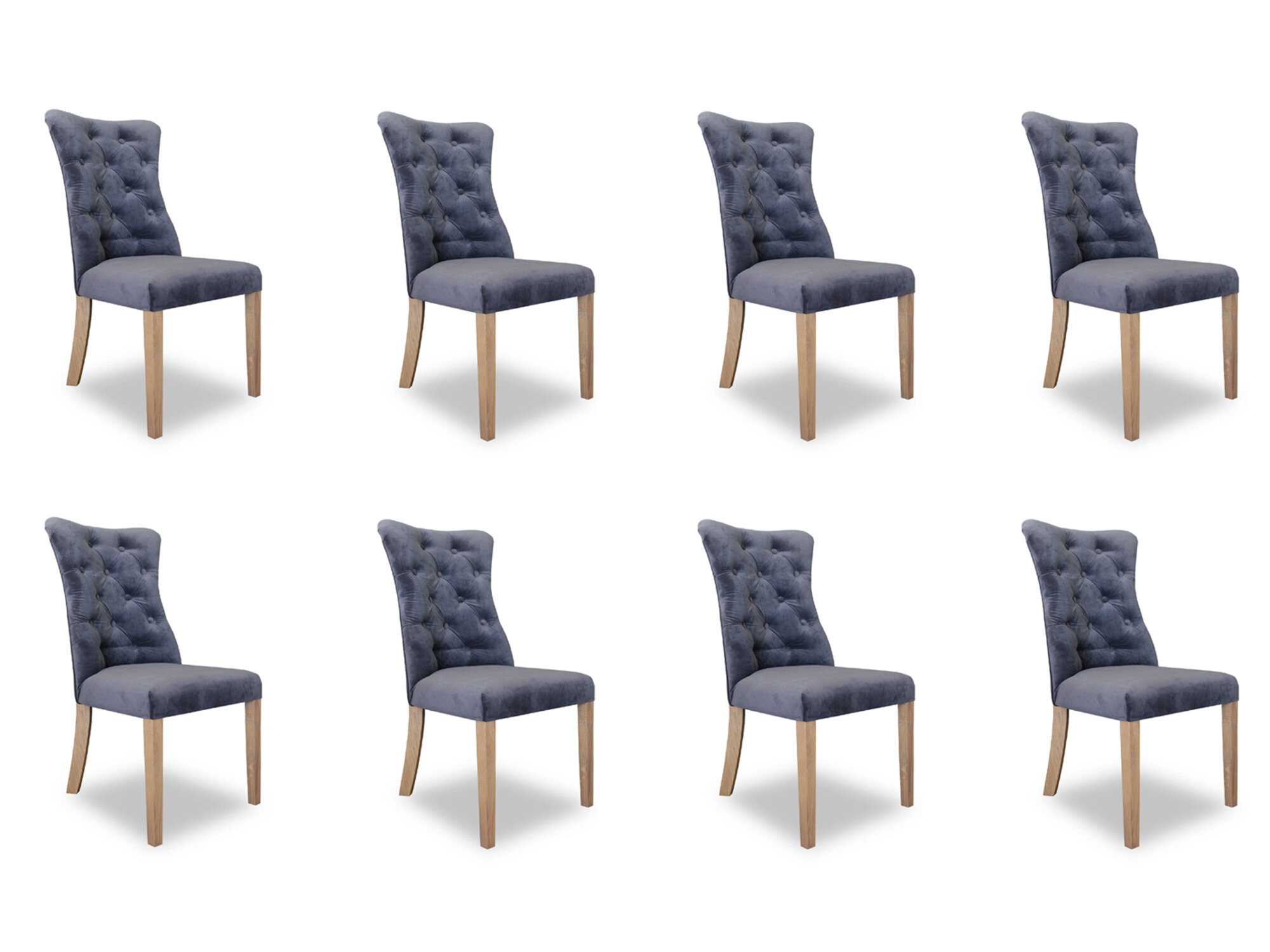 8x Stühle Stuhl Polster Design Chesterfield Garnitur Sessel Komplett Set! 8x Stühle Stuhl Polster Design Chesterfield Garnitur Sessel Komplett Set!