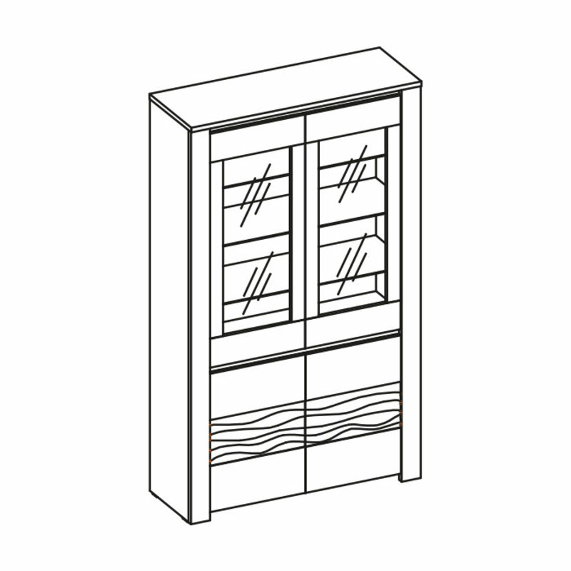Klassische Vitrine Kommoden Vitrinen Vitrinenschrank Schrank Bücher