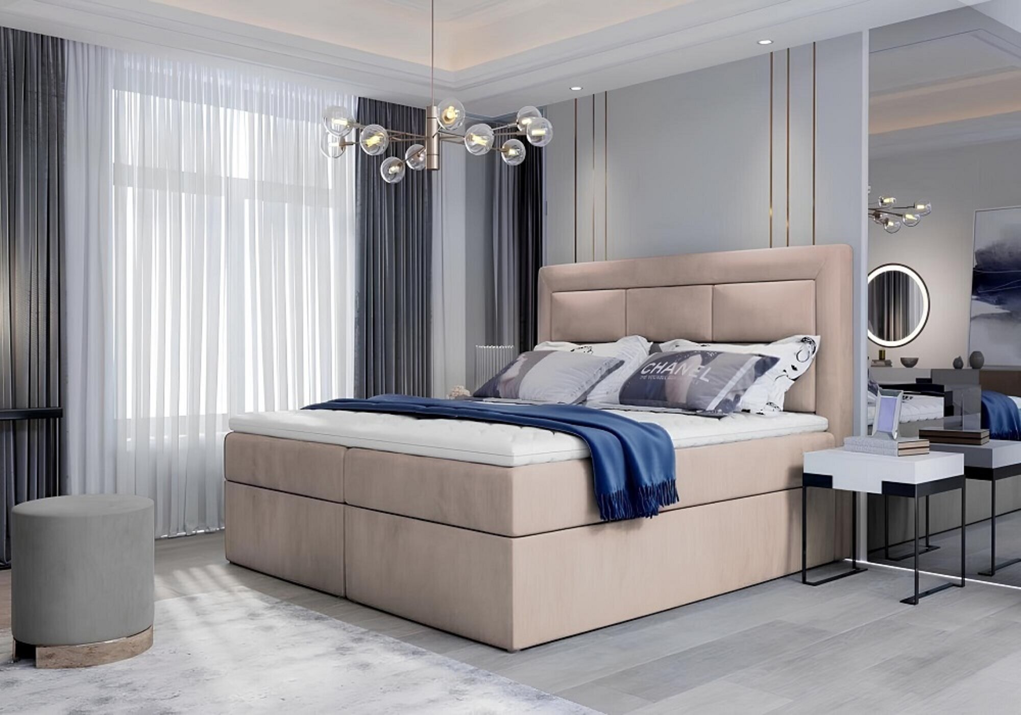 Polsterbett Betten Bett Polster Hotel Luxus Doppel Design 180x200cm Neu Sofort Polsterbett Betten Bett Polster Hotel Luxus Doppel Design 180x200cm Neu Sofort