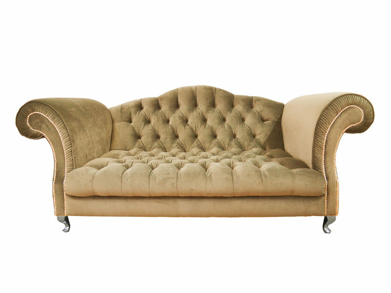 Chesterfield Sofa Beige Designer Couchen Sofas Klassisch Couch Velvet SLIII