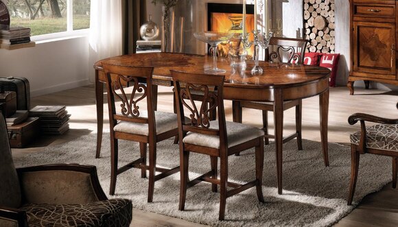 esszimmer stühle holz luxus sessel stuhl braun lehnstuhl wohnzimmer möbel  neu