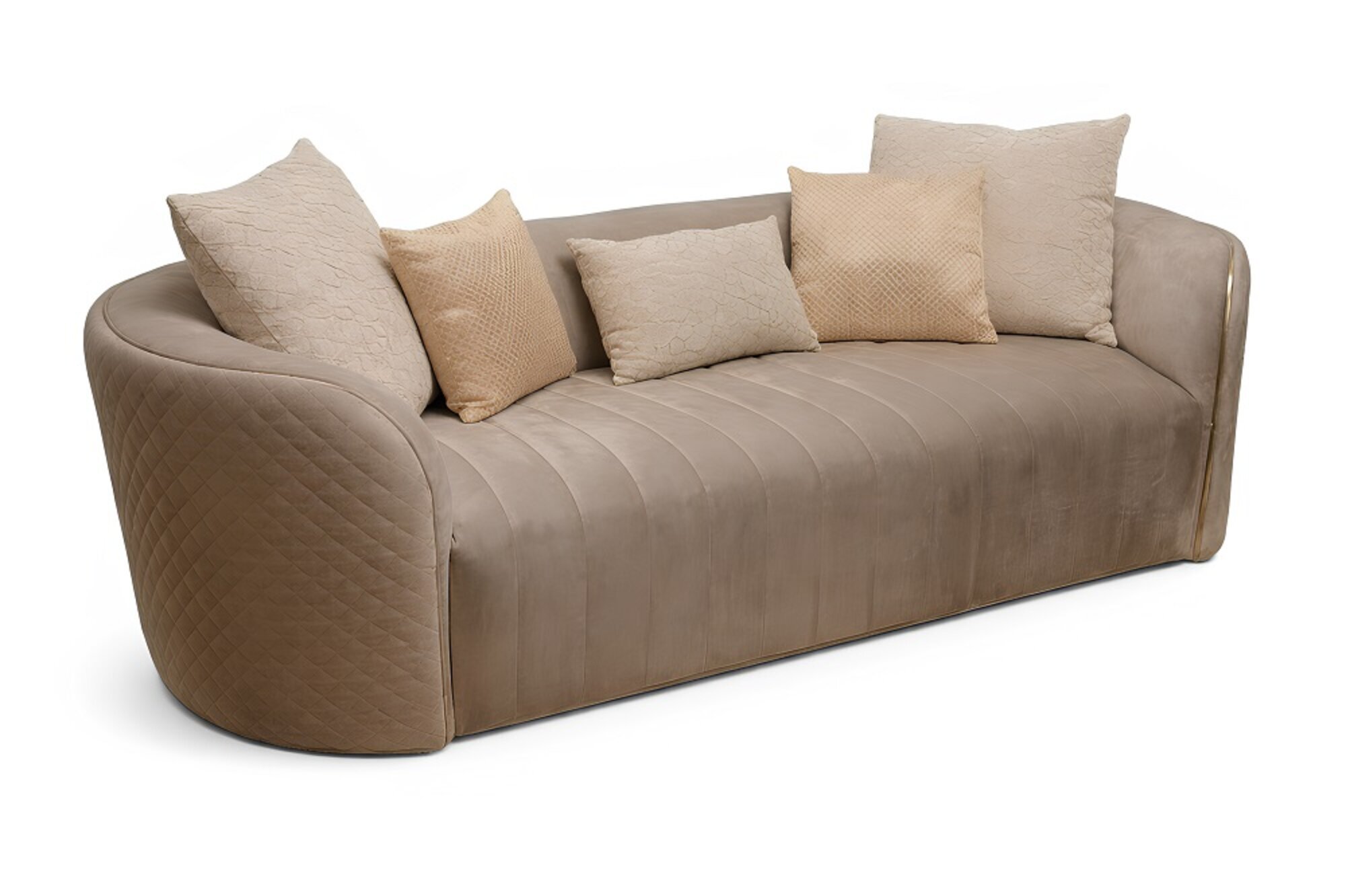 Ovale Couch Dreisitzer Couchen Möbel Sofa Einrichtung Wohnzimmer Sofas Sofort