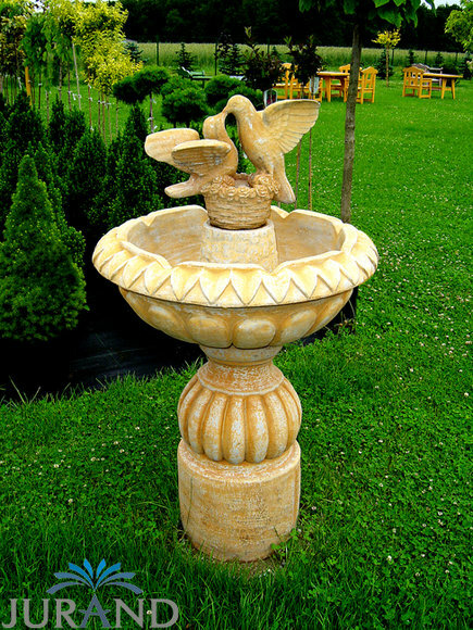 Springbrunnen Fontäne Zierbrunnen Garten 1017 Deko Brunnen 125 cm