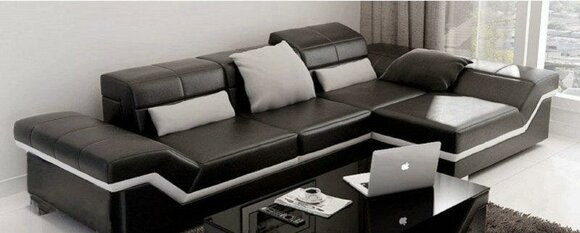 LEDERSOFA ECKSOFA SOFA DESIGNER WOHNLANDSCHAFT NEU YORK III