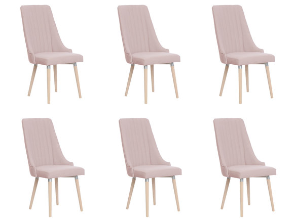 6x Stühle Stuhl Polster Modernes Set Design Lehn Garnitur Sessel Komplett