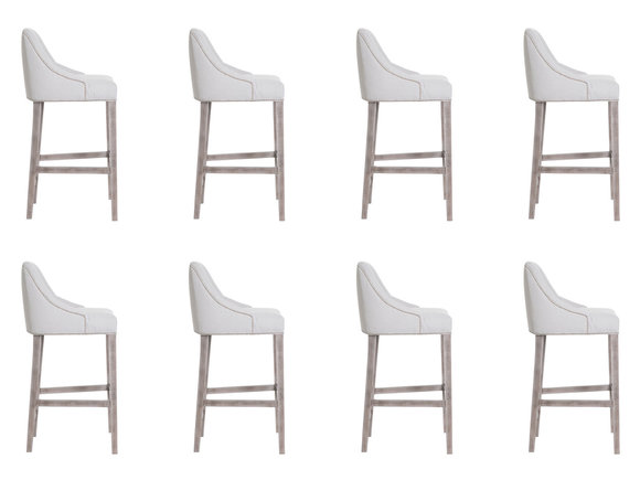 Design Barhocker 8x Stuhl Hocker Tresen Bar Set Stühle Komplett Garnitur