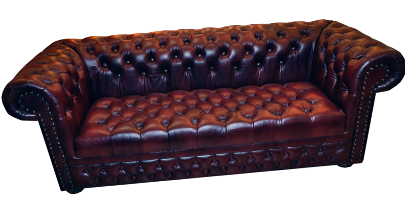 Chesterfield Sofa Couch Ledersofa 2 Sitzer Polster Garnitur William III