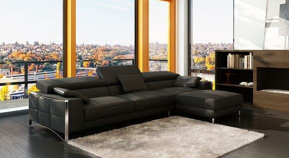 Multifunktions Ecksofa Garnitur Ledersofa Sitz Wohnzimmer Ecke Sofa