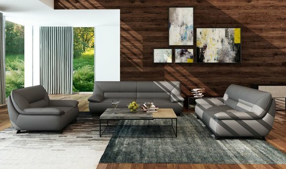 Leder Sofa Couch Polster Garnitur 3+2 Sitzer Couchen Sofas Garnituren