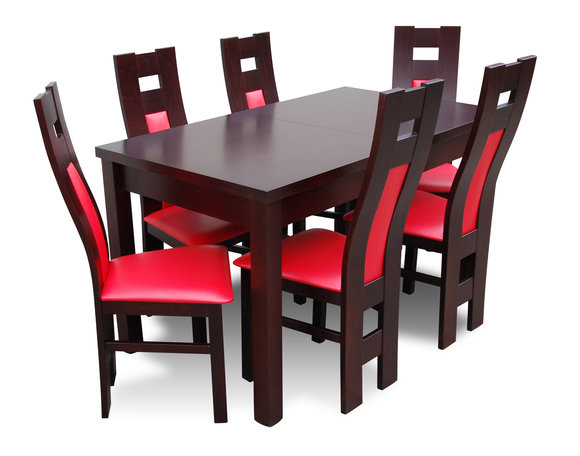 Esstisch Tisch + 6 Stühle Gruppe Esszimmer Wohnzimmer Garnitur