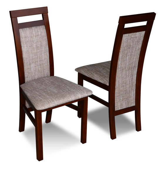 Luxus Design Polster Stuhl Stühle Sitz Lehn Massivholz Esszimmer Holz