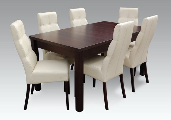 Esszimmer Tisch + 6 Stühle Garnitur Stuhl Set Essgarnituren Tische