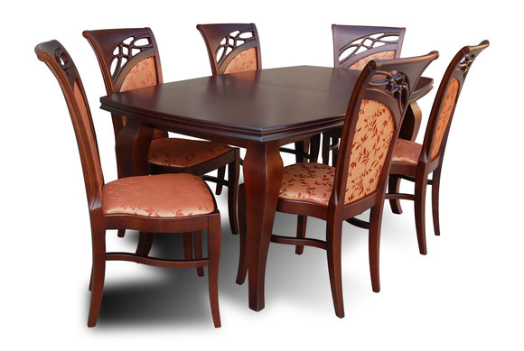 Designer Stühle Tisch Set Garnituren Komplett Wohnzimmer Dekor Esszimmer