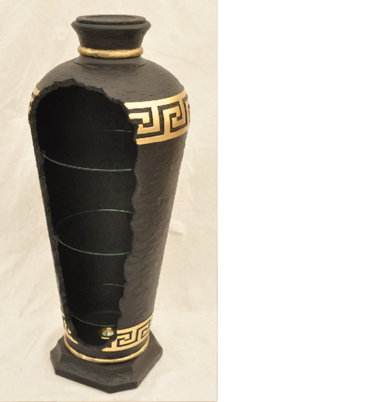 Design Beleuchtung Vase Hausbar Flaschenregal Cocktailbar Dekobar