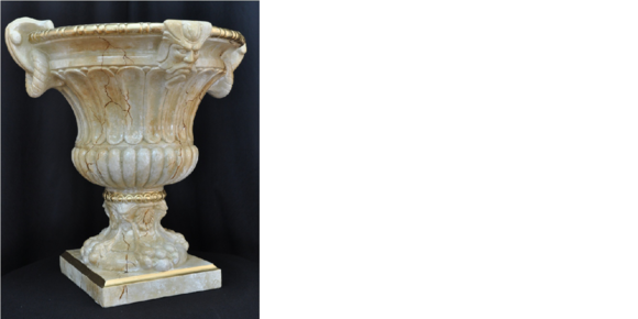 XXL Vase Tisch Dekoration Deko Vasen Antik Stil Skulptur Figur Kelch