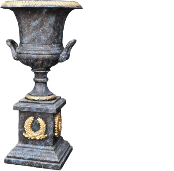 XXL Vase Tisch Dekoration Figur Dekorative Vasen Antik Stil Kelch Skulptur