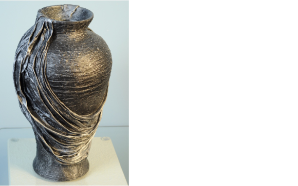 XXL Vase Tisch Dekoration Dekorative Skulptur Vasen Antik Stil Figur Kelch