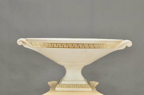 Design XXL Obst Schale Vase Ellipse Deko Vasen Antik Schalen Dekoration