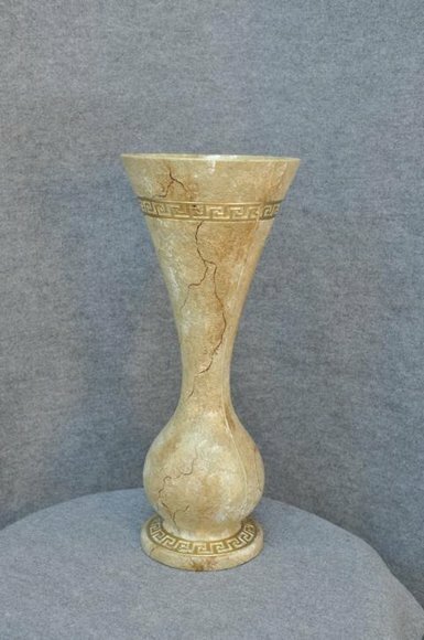 XXL Big Vase Design Medusa Antik Stil Blumen Beige Vasen Pokal Dekorative