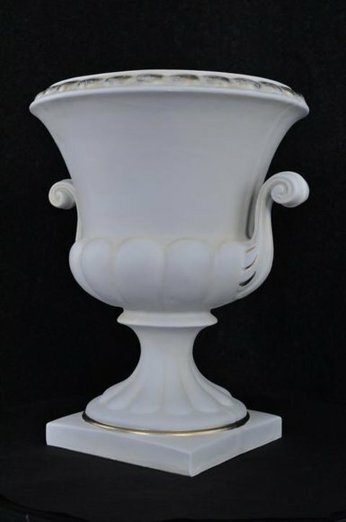 XXL Design Blumen Topf Dekoration Vase Vasen Handarbeit Dekorative Kelch