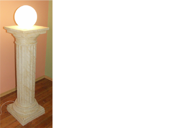 Design Säulenlampe Leuchten Leuchte Lampenschirm Dekolampe Säule