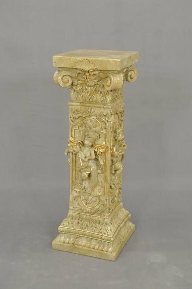 Design Säule Amoretten Skulpturen Figuren Dekoration Deko Ständer