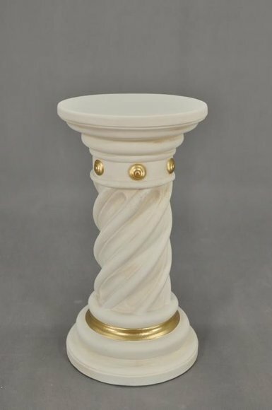 Medusa Säule Römische Säulen Marmor Antik Skulptur Figur Deko Dekoration