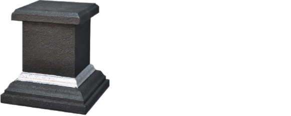 Kolonial Stil Säule Podest Antik Design Element Säule Ständer Dekor Blumen