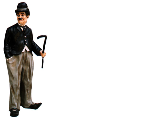 Design Chaplin Figur Statue Skulptur Figuren Skulpturen Dekoration