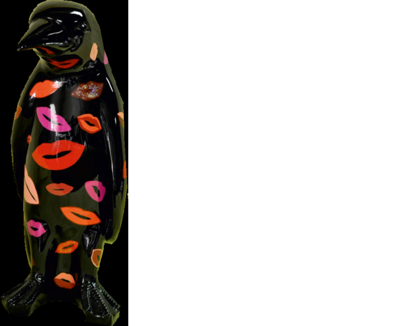 Design Luxus Figur Skulptur Handarbeit Pinguin Tier Skulpturen