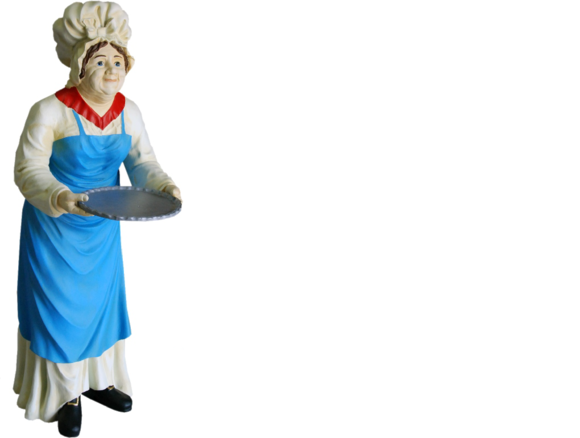 Servier Ständer Großmutter Figur Statue Skulptur Figuren Deko Skulpturen