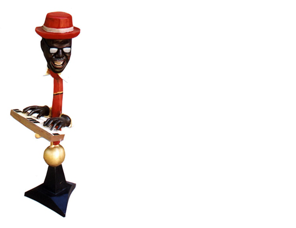 Design Pianist- Geist Figur Statue Skulptur Figuren Skulpturen