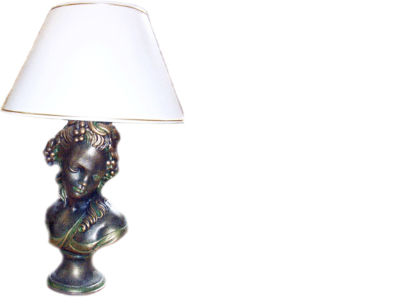 Antik Stil Büste Tischlampe Tisch Leuchte Lampen Leuchten