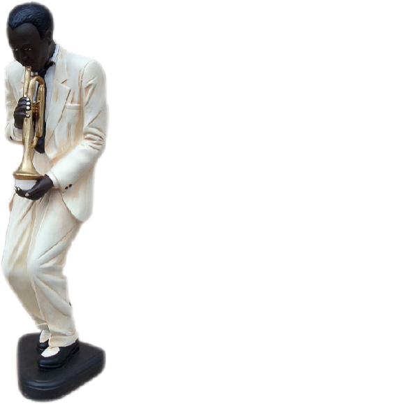 Design US Jazz Musik Figur Statue Skulptur Figuren Skulpturen