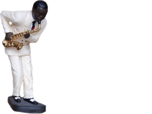 Design Saxophon Figur Statue Skulptur Musiker Figuren Skulpturen Dekoration