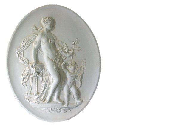 Design Wand Relief 3D Figur Skulptur Statue Skulpturen Bild Antik Stil