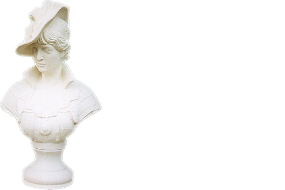 Design Markise Büste Figur Statue Skulptur Skulpturen Figuren