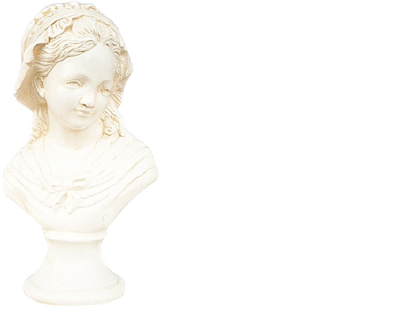 Design Mädchen im Löffel - Büste Figur Statue Skulptur